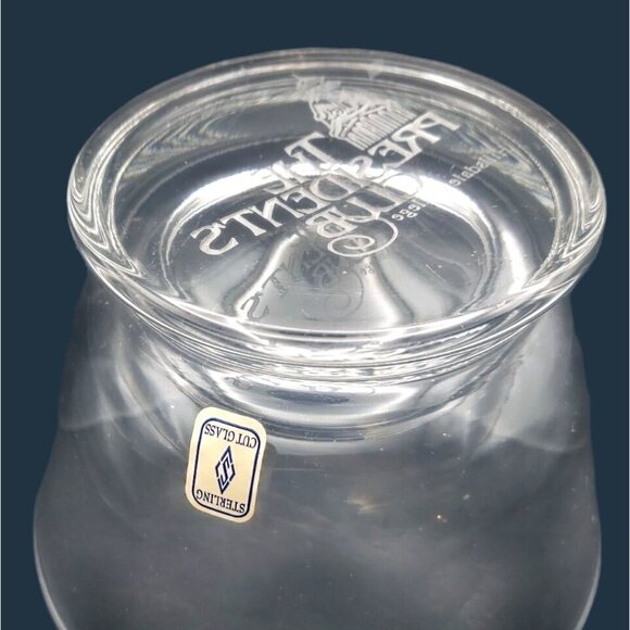 Vintage Hillsdale College Presidents Club Sterling Cut Glass Candy Bowl - Picture 4 of 7